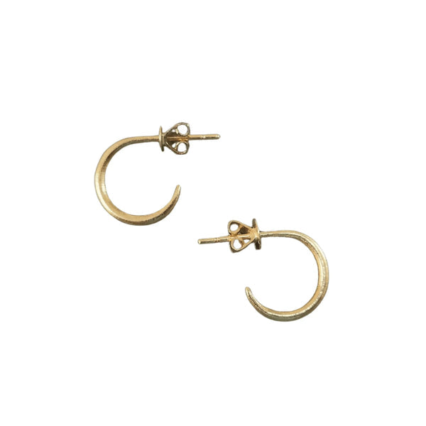 Cerena Dainty Semi-Hoop Earrings – gold-plated women's jewelry