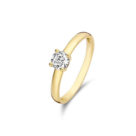 Cerena Soleil Stone Ring – gold-plated women's jewelry