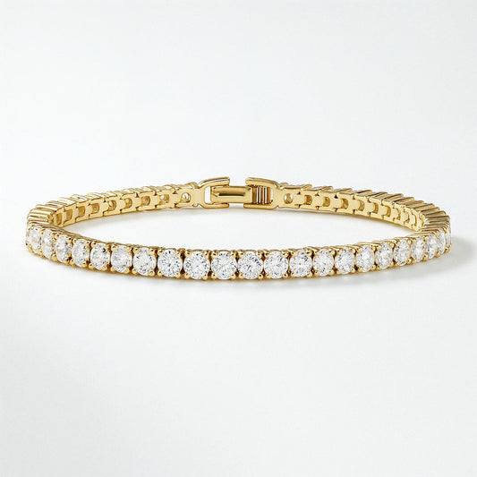 Cerena Classic Tennis Bracelet – gold-plated women's jewelry