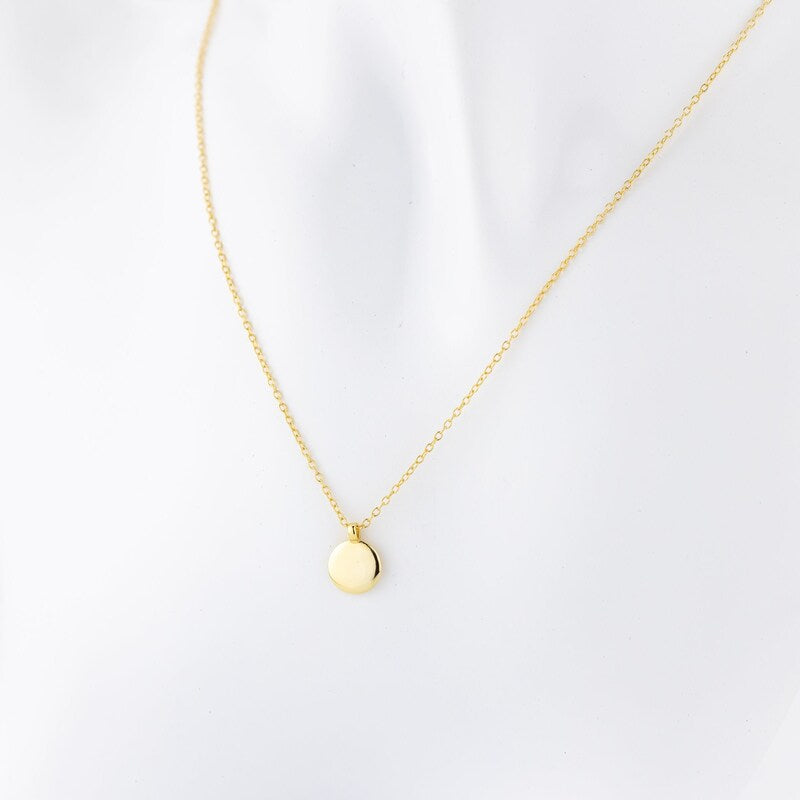 Cerena Classic Medallion Necklace – gold-plated women's jewelry